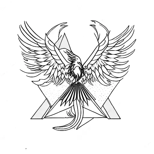 Phoenix Inside A Triangle