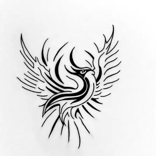 Phoenix Mens Tatoo Simple