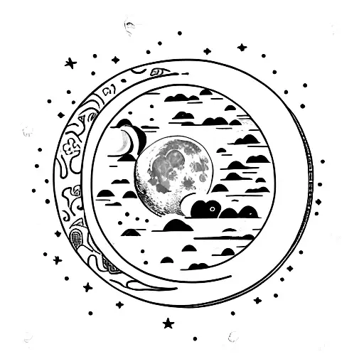 Moon Graphic
