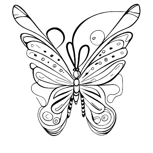 Single Line Butterfly