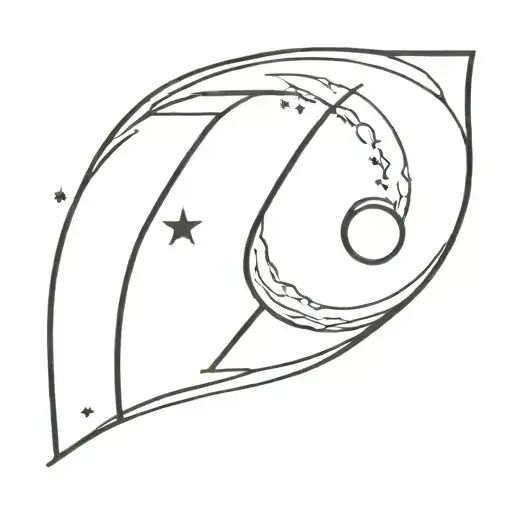 Letter Z With Moon Waxing Moon Phase