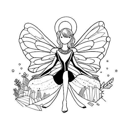 Fairy Sitting On A Cd