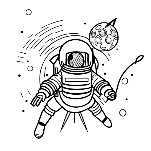 Astronaut Catching The Snitch From Harry Potter In Space