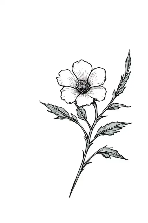 Cherokee Rose On A Stem