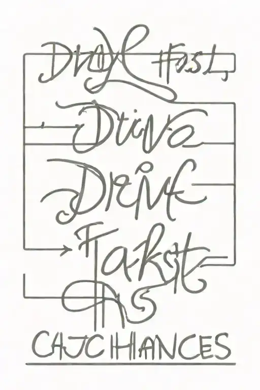 Script That Says Drive Fast Take Chances