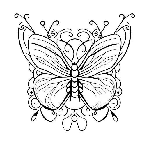 Single Line Butterfly