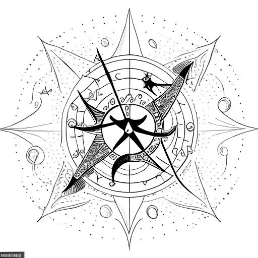 Pisces Constellation Merging With Poseidon's Trident