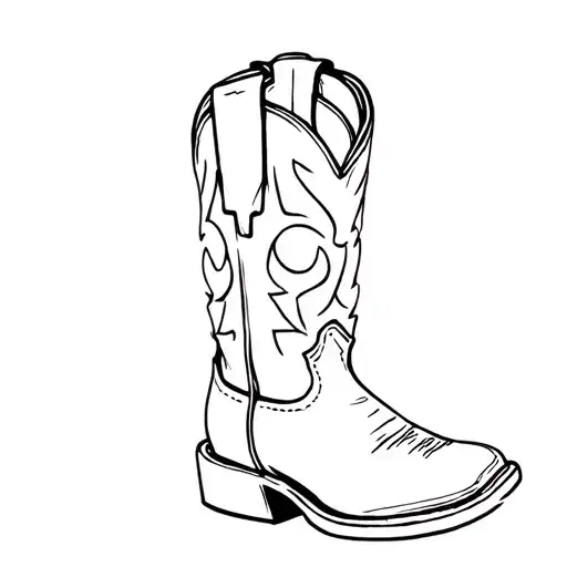 The Sole Of A Cowboy Boot With A Hole In It