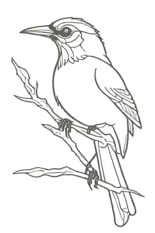 Stellar Jay Bird Rising