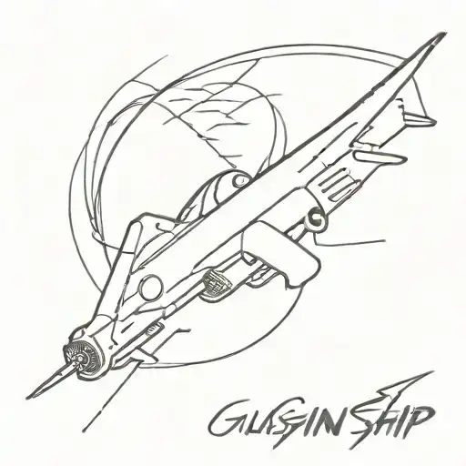Gunship Music Band Inspired Design Featuring