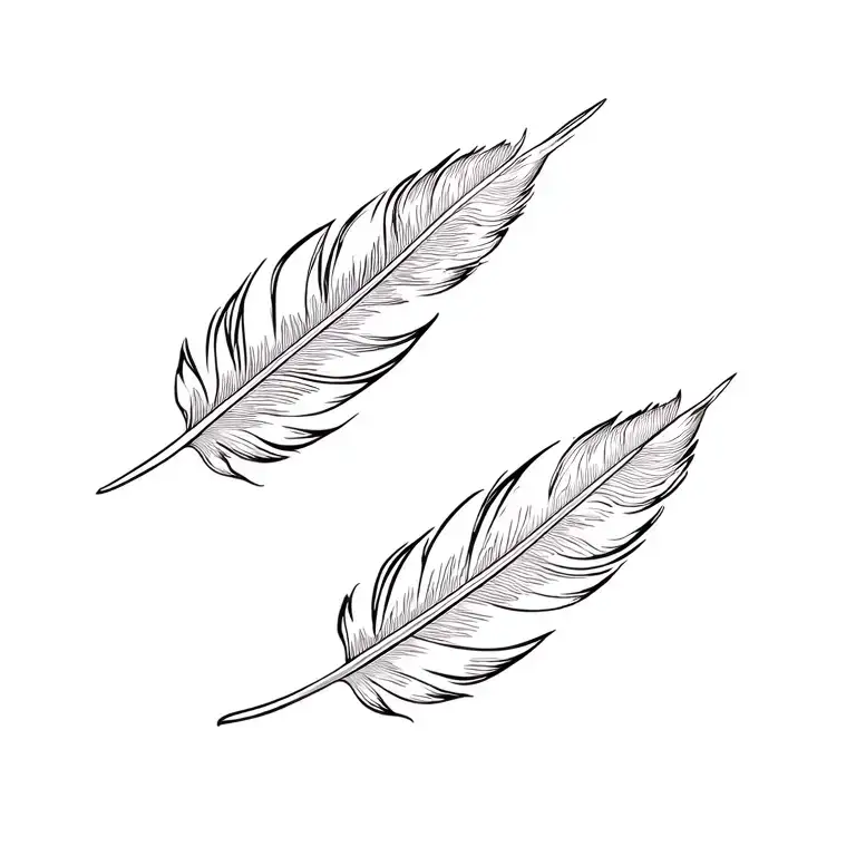 Wrap Around Indian Feather