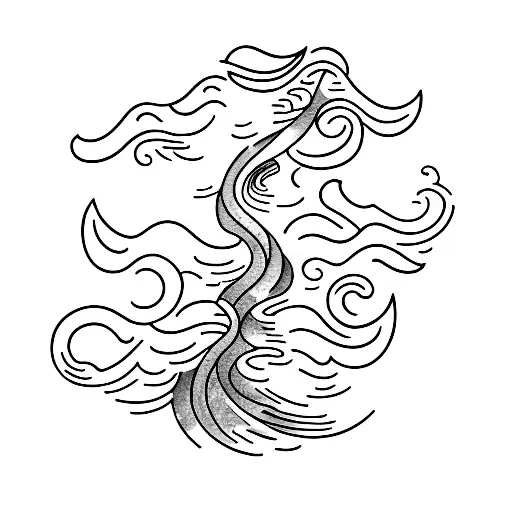 Flowing Water And Nature