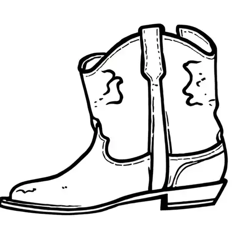 The Bottom Of A Cowboy Boot With A Hole In It