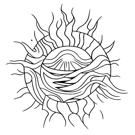 Sun Goes West With Broken Glass