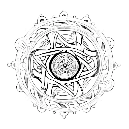 Interlocking Gears Forming The Gemini Symbol With A Smiling Mouth