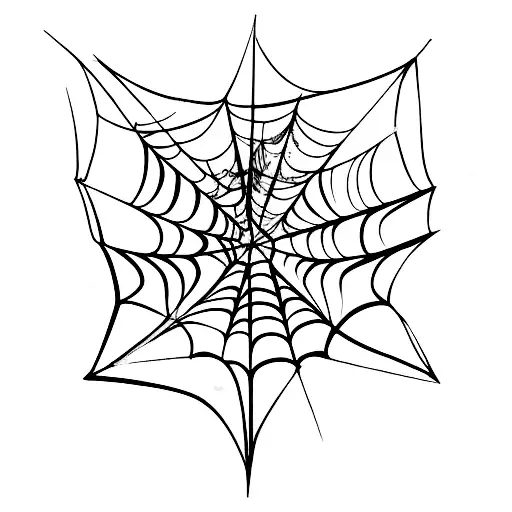 Web And Spider Separated By Thread