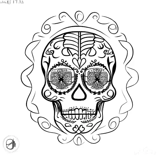 A Sugar Skull Design Inspired By Italy And Syria