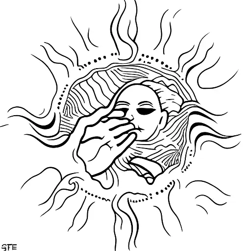 Hands With A Sun In The Middle