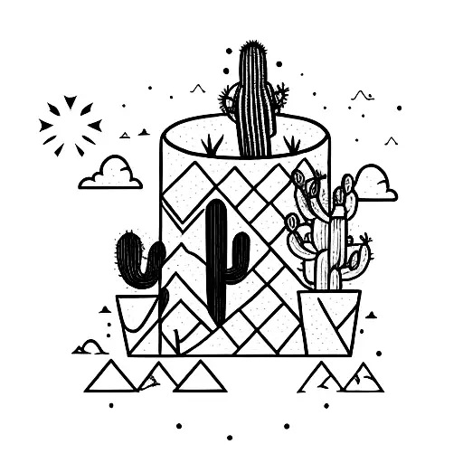 Cactus And Dry Northern Argentinian Canyon