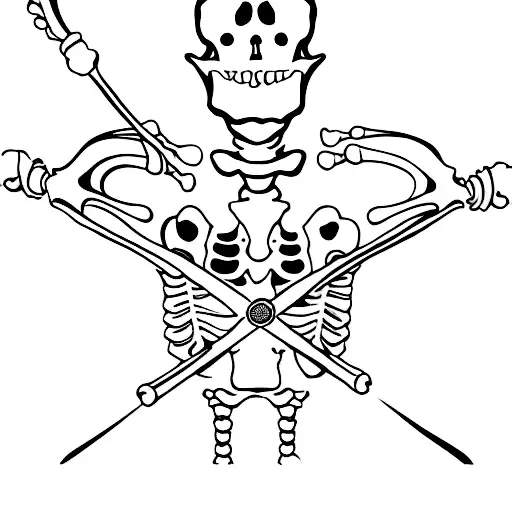 Mexican Skating Skeleton