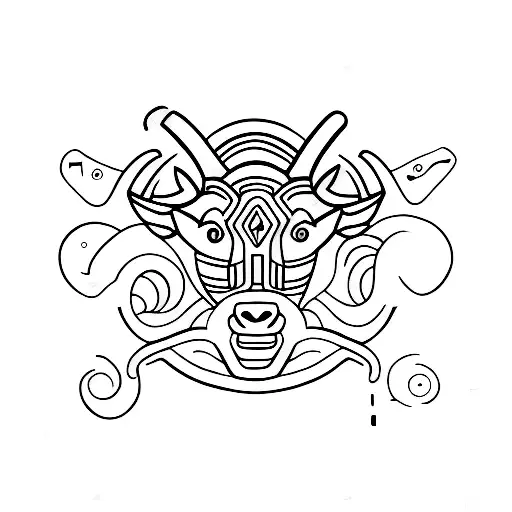 Taurus With Line On The Back In The Middle