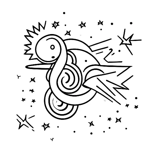 Sunrise And Shooting Star