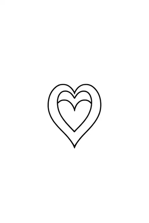 Walk By Faith Simple Symbol Intertwined Hearts