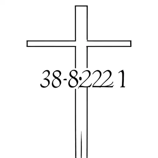 A Cross With The Date 3-8-2021
