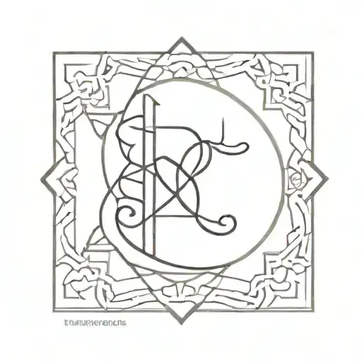 Traditional Arabic Patterns With Space For A Word