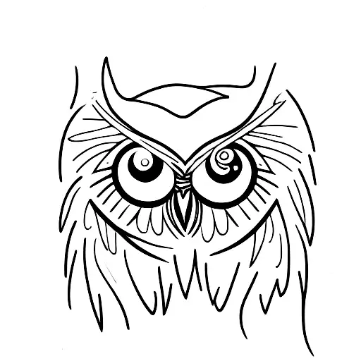 Owl With Melting Eye Balls