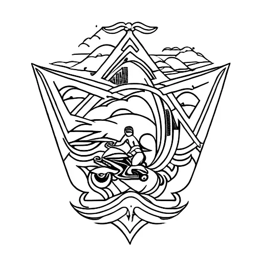 Advanture Travel Surf Motorcycle