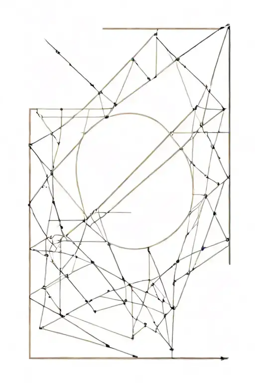 Concept Tattoo Design Men Arm Geometric Fine Line