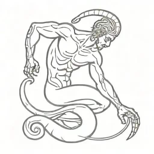 Scorpio Zodiac Greek God Figure
