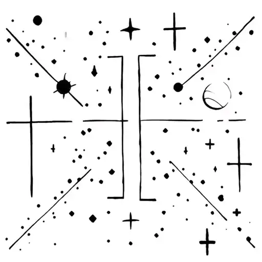 Outer Space Themed With Crosses