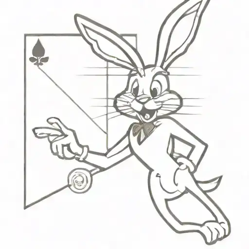Bugs Bunny Magician Card