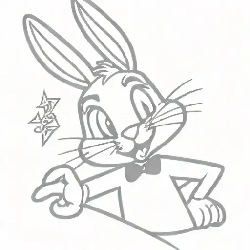 Bugs Bunny Magician Card