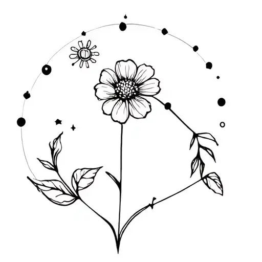 Aquarius Constellation Flower