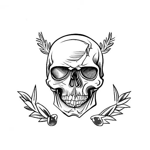 Realistic Skull Darkart