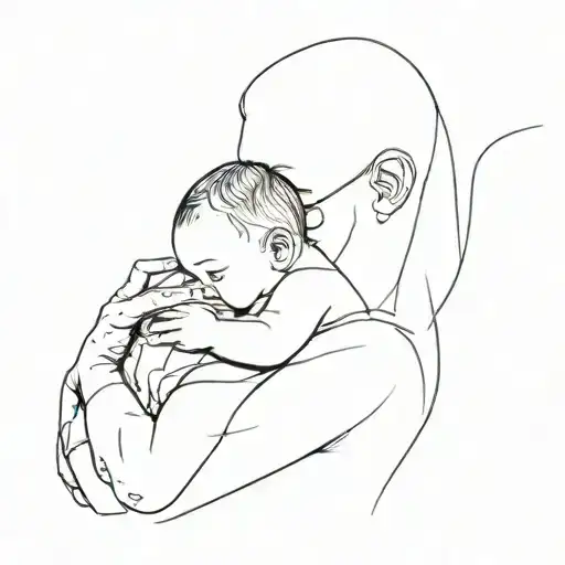 A Man Holding A Baby