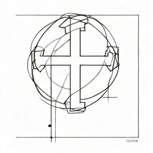 Cross Made Entirely Of Black