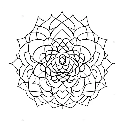 A Serene Lotus Flower Surrounded By Black Butterflies