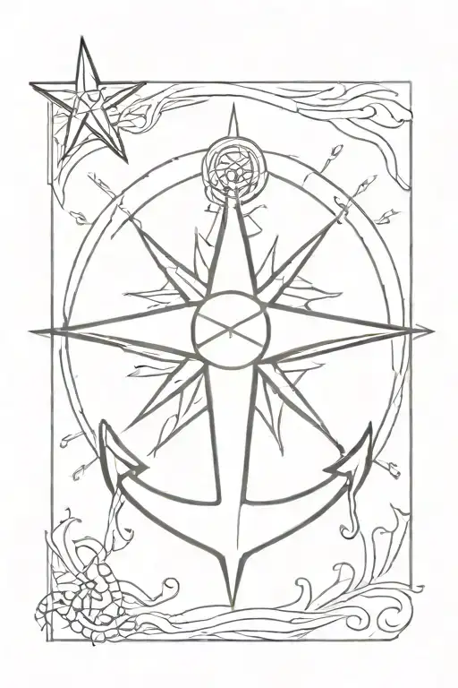 The North Star Of The Anchor Compass