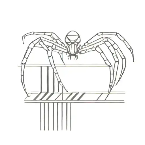 Spider Walking On Piano Keys