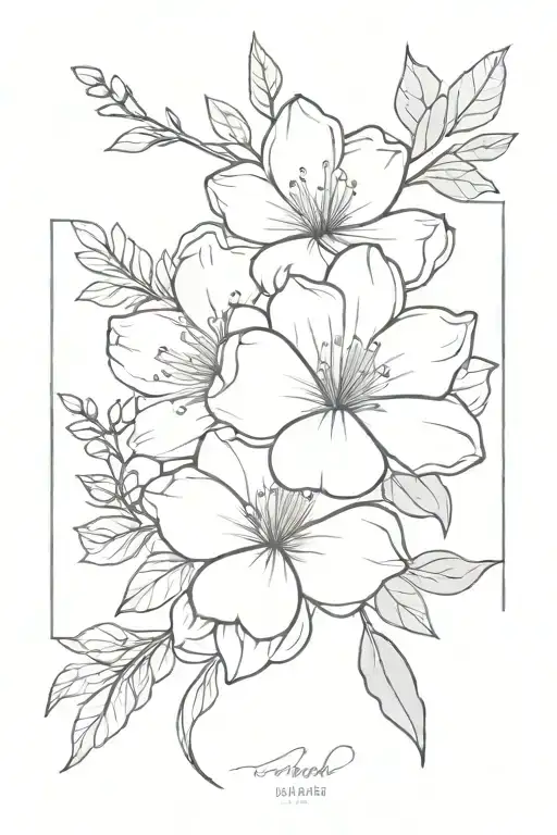 January June December Birth Flower Bouquet Tied