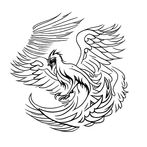 Phoenix Rising From Ashes