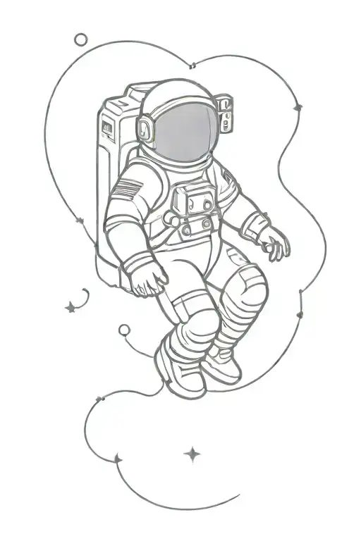Astronaut Floating