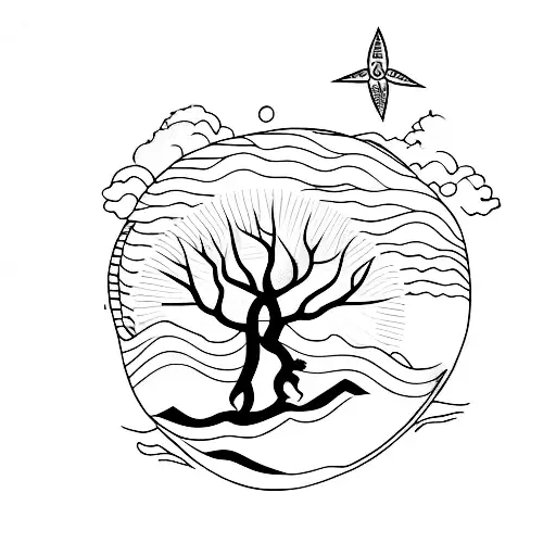 Backpacking Trees Ocean Rainforest