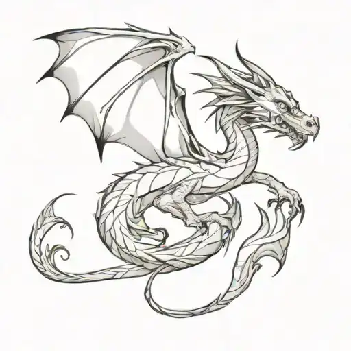 Dragon Black Grey