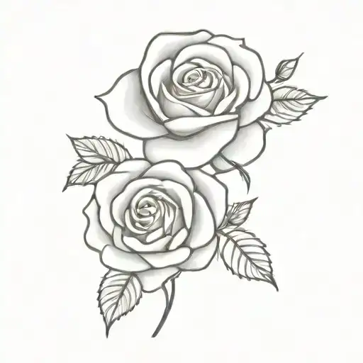 Small Beautiful Rose Surrounded My Music Notes