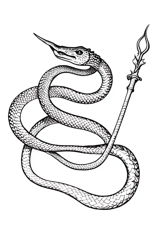 Snake And Staff